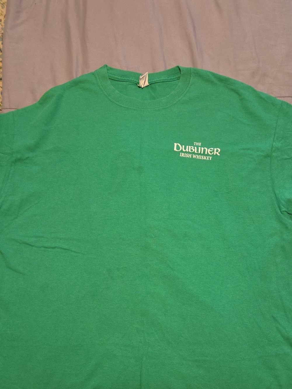 Gildan Green Crewneck with The Dubliner Irish Whiskey Logo